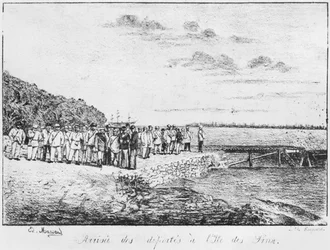 Album of the Isle of Pines, Arrival of the deportees, 1877