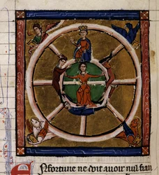 Alexander III The Great Sitting on the Wheel of Fortune