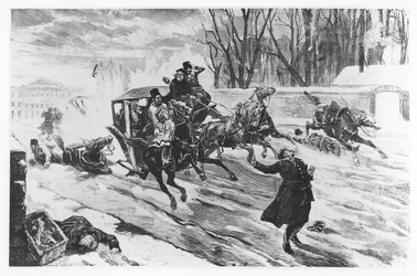 Alexander II assassinated in St Petersburg, 13 March 1881