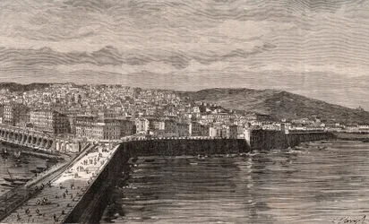 Algiers - Algiers - Algeria - Engraving in 