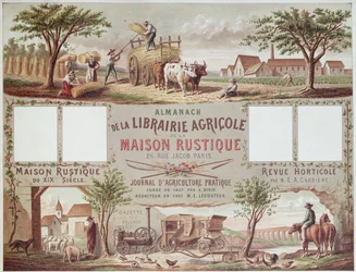 Almanac Illustrating Traditional and Modern Methods of Farming