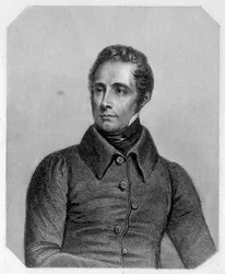 Alphonse de Lamartine, French poet (1790-1869). In 