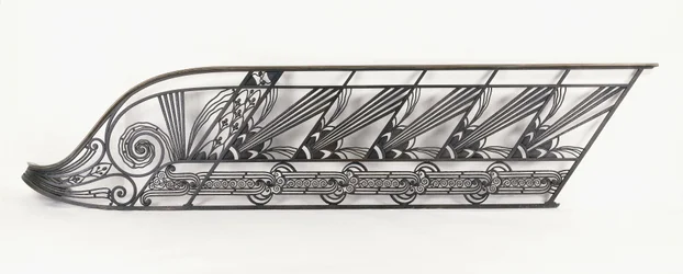 An Art Deco Staircase Balustrade Designed by Delion