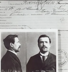 Anthropometric form of Francois Claudius Koenigstein, so-called Ravachol