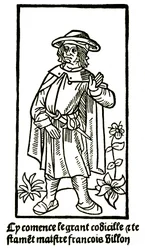 Apocryphal portrait of the poet Francois Villon in 
