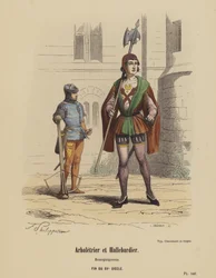 Crossbowman and Halberdier, Burgundians, Late 15th Century