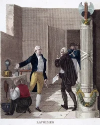 Arrest of Lavoisier in his laboratory