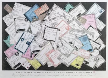 Assignats and Other Examples of Paper Money from 1789 to 1797