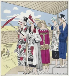 At the Velodrome, illustration from Art, Gout, Beaute, published 1924