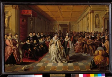 Ball at the Louvre in the Presence of Henri III and Catherine de Medicis for the Marriage of Anne, Duke of Joyeuse and Marguerite de Lorraine Vaudemont on 24 September 1581