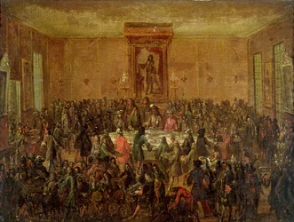Banquet Given in Honour of Louis XIV (1638-1715) by the Corps Municipal at the Hotel-de-Ville, c.1680