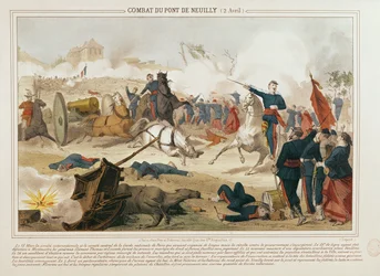 Battle at the Pont de Neuilly, 2nd April 1871