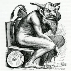 Belphegor, Illustration from the Dictionnaire Infernal by Jacques Albin Simon Collin de Plancy