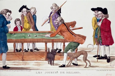 Billiards Players (engraving)