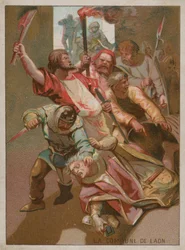 Bishop and partisans killed in the Commune of Laon in 1112