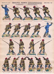 Black troops stormed in the French Army from African colonies