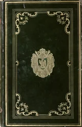 Book binding with the coat of arms of Napoleon Bonaparte