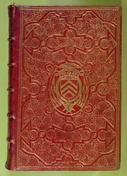 Book cover with the coat of arms of Armand-Jean du Plessis, Cardinal Richelieu