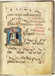 Burial scene, Gradual, f.86