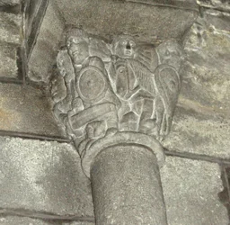 Capital depicting local knights fighting Moors