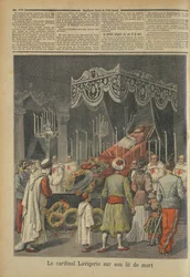 Cardinal Lavigerie (1825-92) on his Deathbed, from Le Petit Journal, 17th December 1892