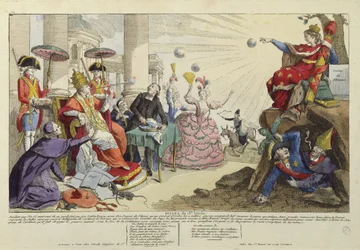 Caricature of Papal Bulls of the 18th Century