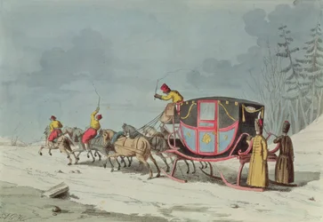 Carriage on Sledges
