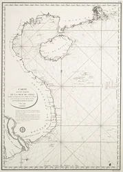 Map of a part of the China Sea drawn at the Depot des Cartes et Plans de la Marine, based on the observations of Vice-Admiral Rosili, and published by order of the Minister. Year 1798