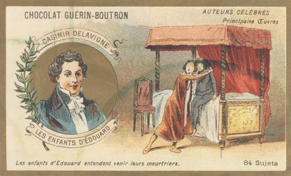 Casimir Delavigne, French poet and playwright, author of 