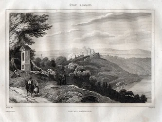 Castel Gandolfo - Engraving from 