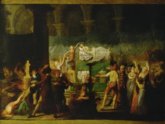Catafalque for Jean-Paul Marat After His Assassination by Charlotte Corday