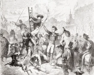 Celebrating Epiphany, or the Day of the Kings, Madrid, from 