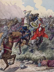 Charles Martel at the Battle of Poitiers, 732