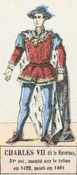 Charles VII called the Victorious, 54th King, ascended the throne in 1422, died in 1461