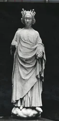 Charles VI, king of France, from Palais de Justice in Poitiers, original late 14th century (plaster cast)