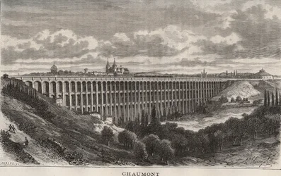 Chaumont - Haute-Marne - engraving in 