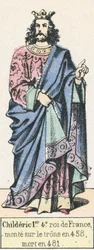Childeric I, 4th King of France, ascended the throne in 458, died in 481