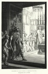 Childeric and Saint Leger at the Abbey of Autun