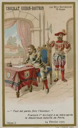 Chocolat Guerin-Boutron trade card, Historic Words series