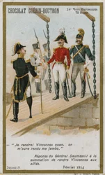 Chocolat Guerin-Boutron trade card, Historic Words series