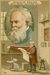 Chocolat Poulain trade card, Frederic Sauvage