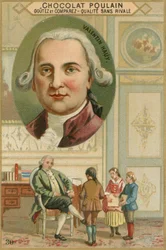 Chocolat Poulain trade card, Valentin Hauy