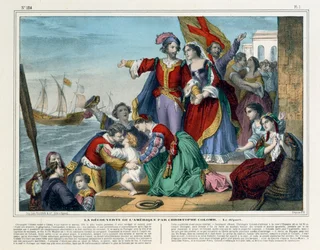 Christopher Columbus Departs for the New World