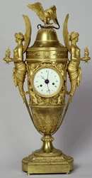 Clock Vase with an Eagle