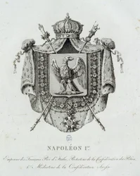 Coat of Arms of Napoleon I - in “General Armorial of the French Empire” by H. Simon