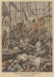 Collapse of a house under construction at Chesnay, near Versailles