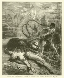 Fight with an Octopus (engraving)