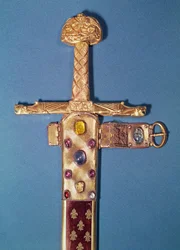 Coronation sword of the Kings of France, belonging to Charlemagne (742-814), known as Joyeuse
