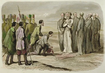 Cortes at the Feet of Martin de Valencia