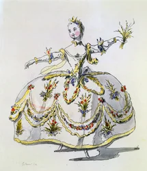 Costume Design for Ceres, facsimile made by A. Guillaumot Fils